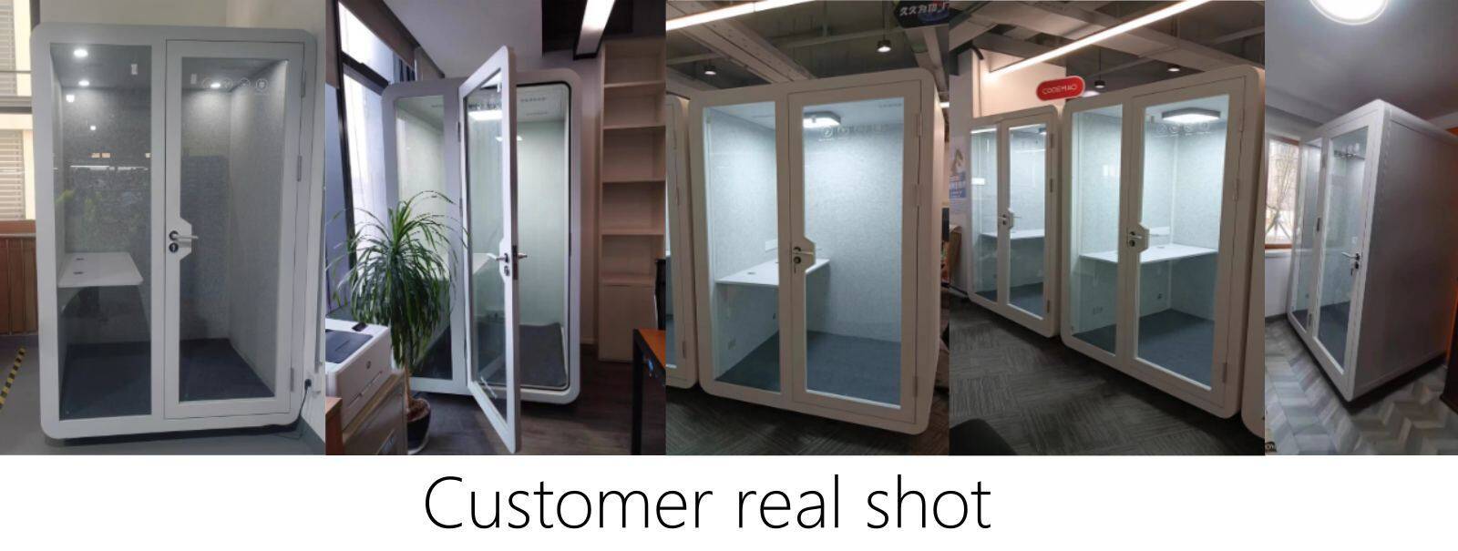 Removable Acoustic Pod with Multi-Layer Sound Dampening Panels & Noise Reduction Customer real shot