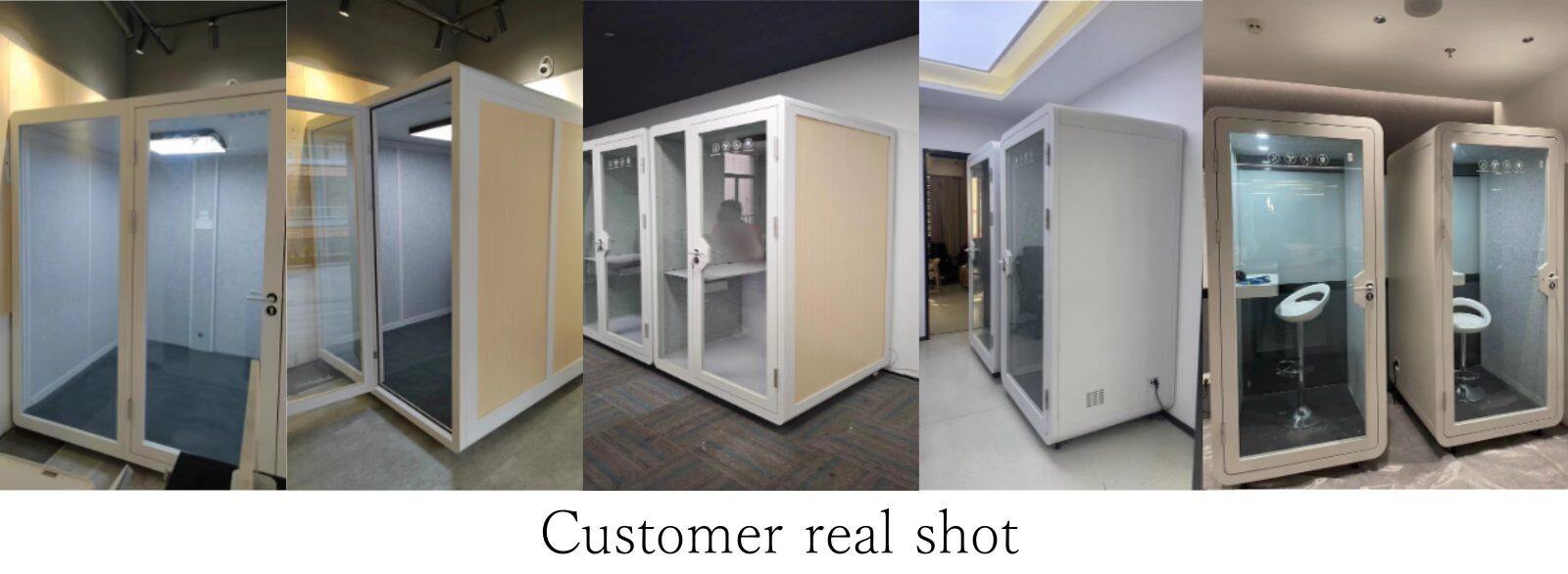 Enterprise-Grade Phone Booths - Private & Quiet Soundproof Pods Customer real shot